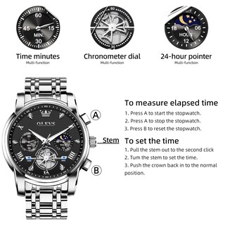 Foto 5 | Reloj Olevs Plateado para Hombre-Venta Internacional