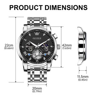 Foto 6 | Reloj Olevs Plateado para Hombre-Venta Internacional