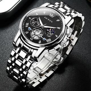 Foto 7 | Reloj Olevs Plateado para Hombre-Venta Internacional