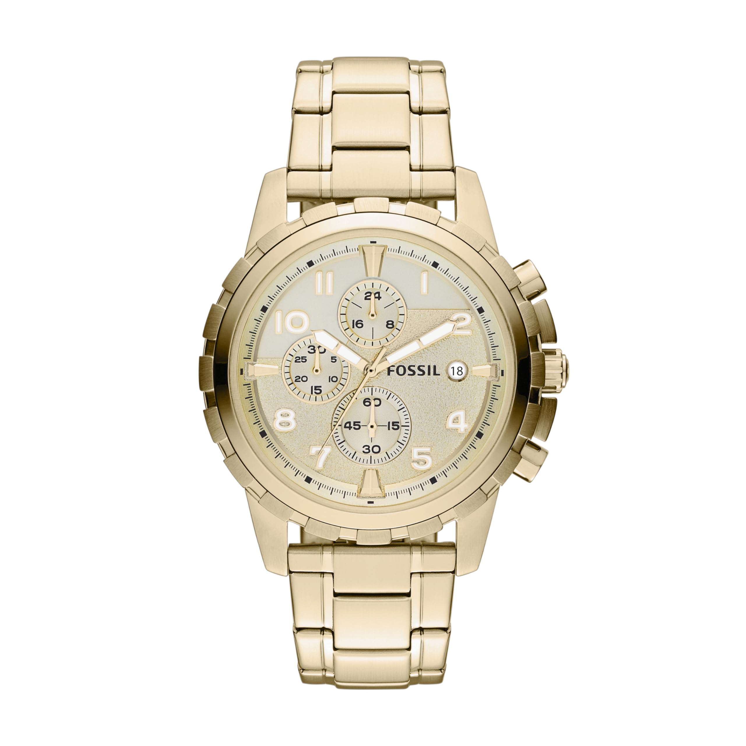 Reloj Fossil Dean Fs4867ie De Acero Inoxidable Dorado Para Hombre - Venta Internacional.