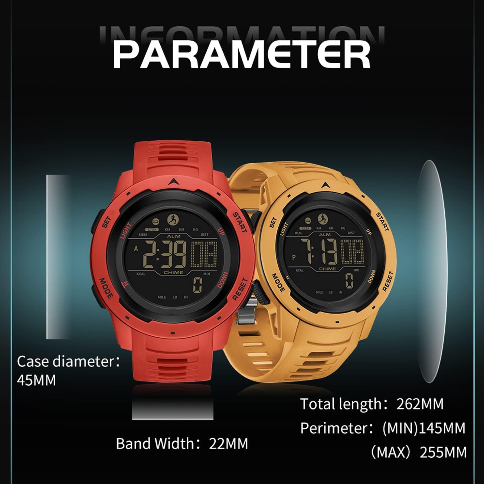 Foto 8 pulgar | Reloj Findtime Rojo para Hombre-Venta Internacional