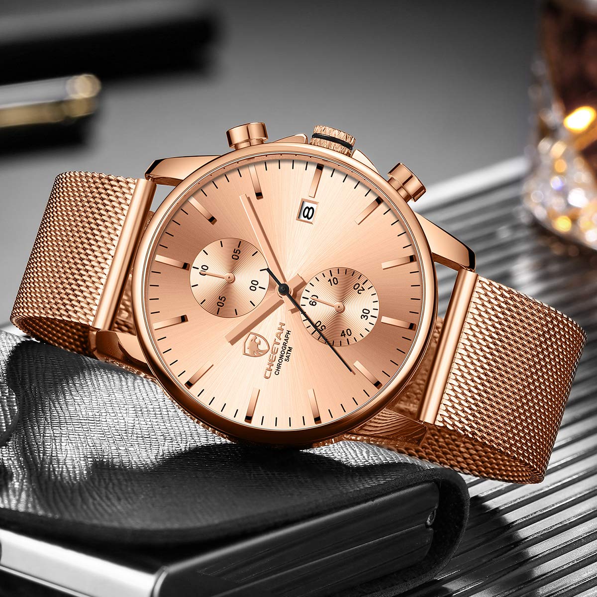 Foto 6 pulgar | Reloj Golden Hour Fashion Sleek Minimalist Para Hombre - Venta Internacional.