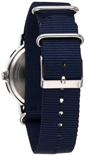 Foto 2 | Reloj Timex Weekender 40 Mm Para Hombre, Caja Plateada, Correa Azul - Venta Internacional.