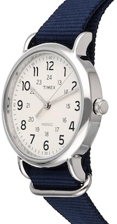 Foto 3 | Reloj Timex Weekender 40 Mm Para Hombre, Caja Plateada, Correa Azul - Venta Internacional.