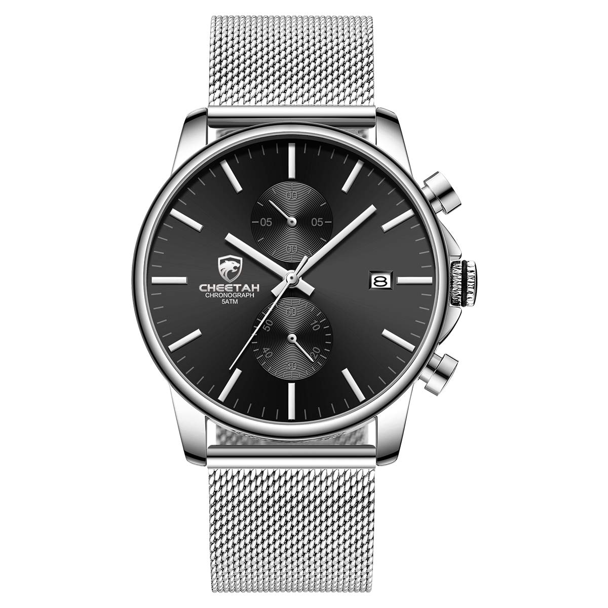 Reloj Golden Hour Fashion Sleek Minimalist Para Hombre, Plateado - Venta Internacional.