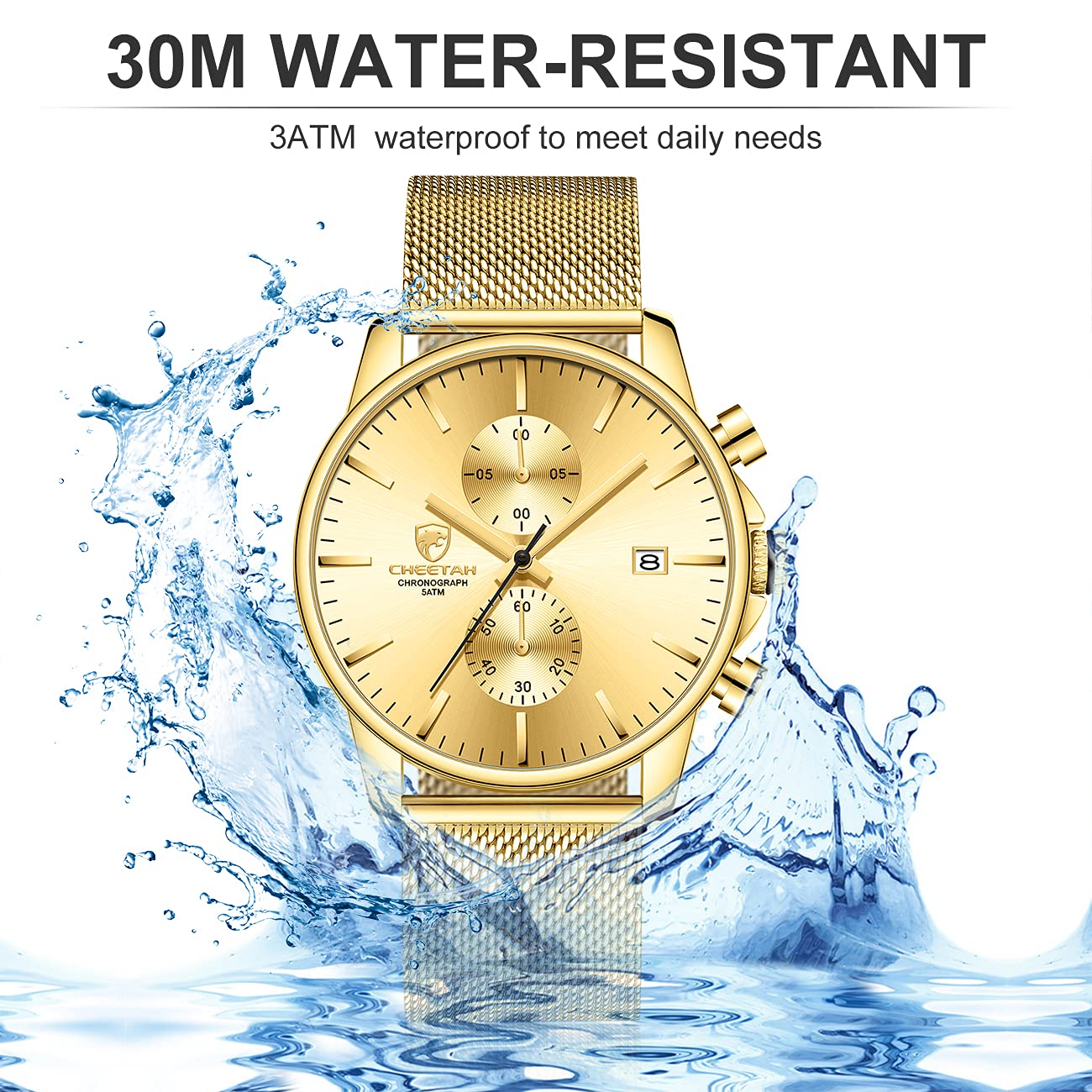 Foto 6 pulgar | Reloj Golden Hour Fashion Sleek Minimalist Para Hombre - Venta Internacional.