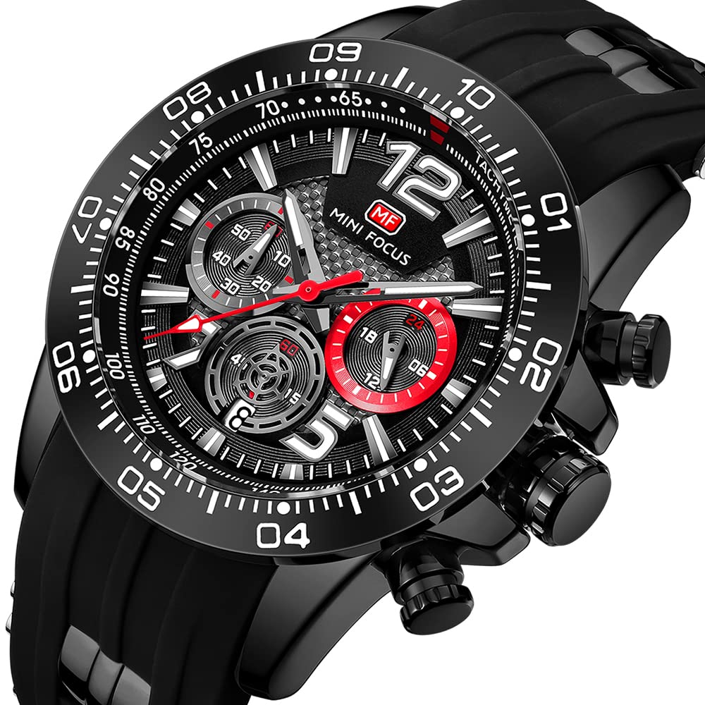 Foto 3 pulgar | Reloj Aimes Military Waterproof Cronograph Para Hombre A1-black - Venta Internacional.