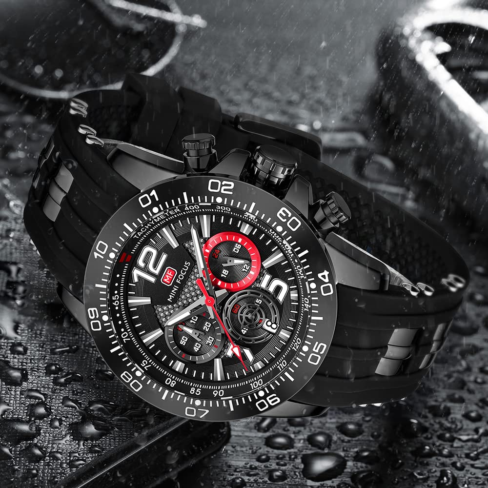 Foto 4 pulgar | Reloj Aimes Military Waterproof Cronograph Para Hombre A1-black - Venta Internacional.