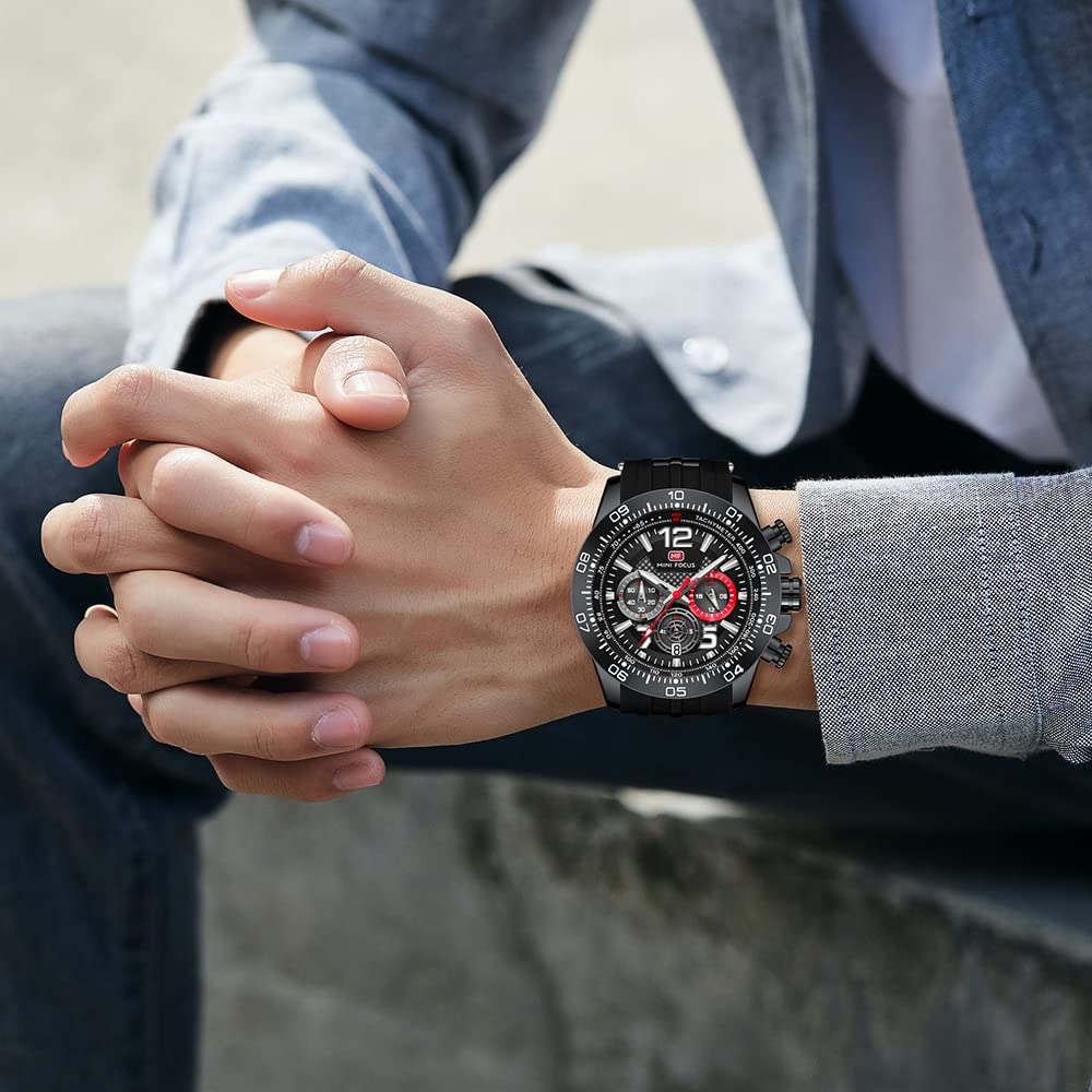 Foto 5 pulgar | Reloj Aimes Military Waterproof Cronograph Para Hombre A1-black - Venta Internacional.