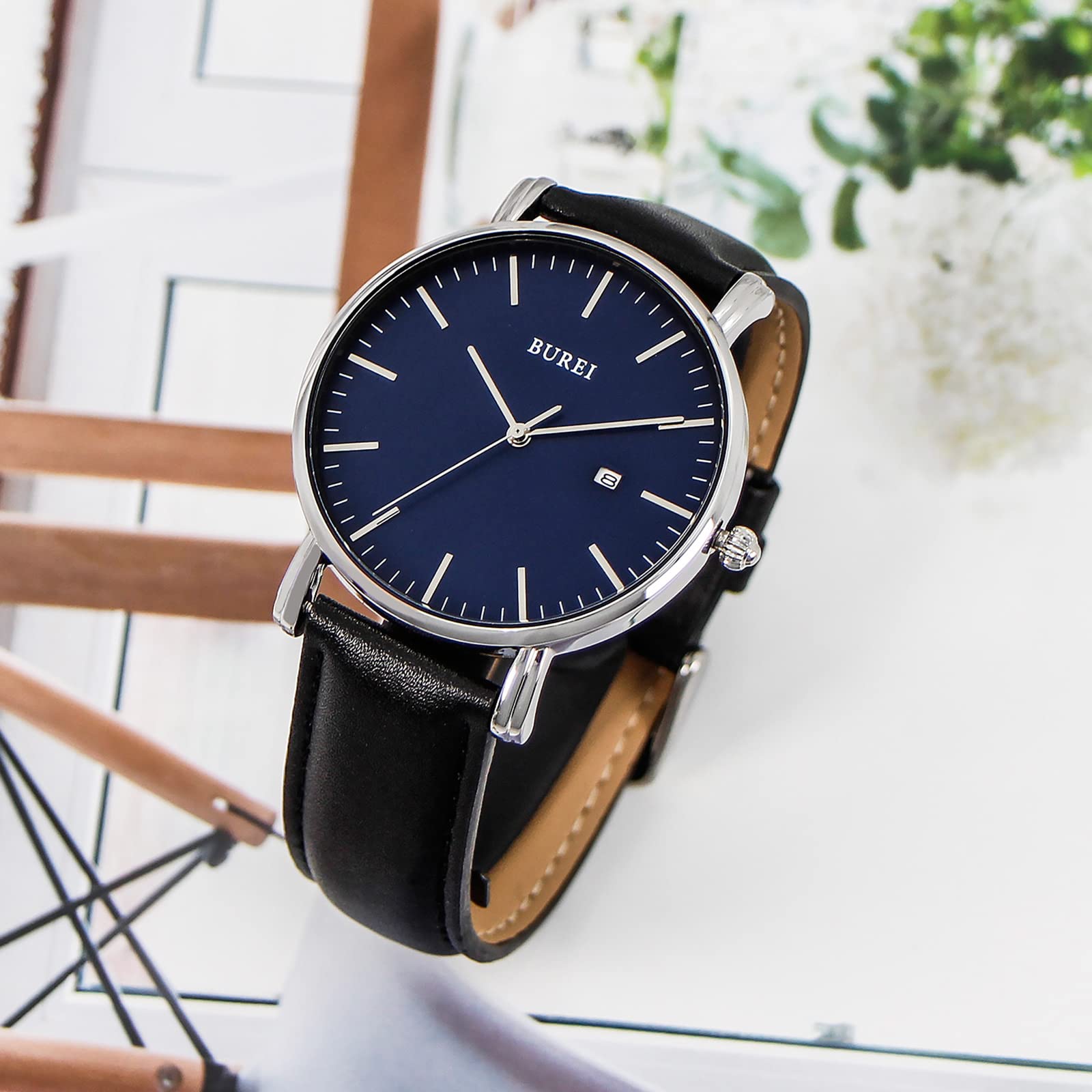 Foto 3 pulgar | Reloj Burei Fashion Minimalista Impermeable Para Hombre Con Piel - Venta Internacional.