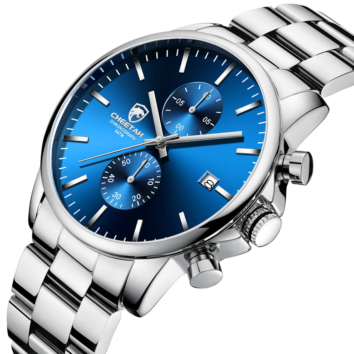 Foto 2 | Reloj Golden Hour De Acero Inoxidable Bañado En Plata Para Hombre - Venta Internacional.