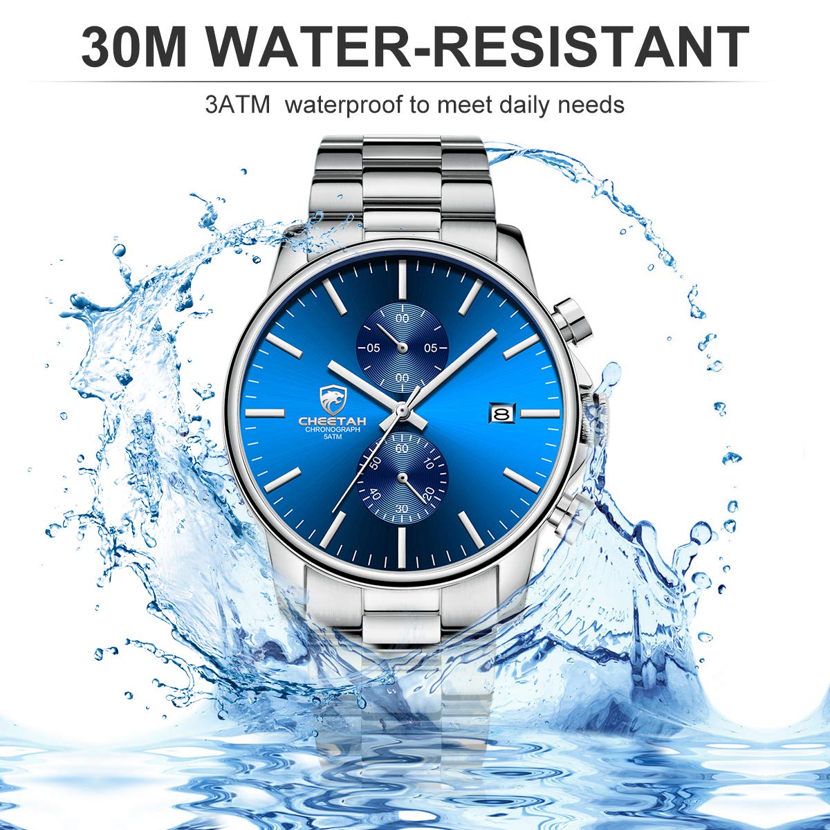 Foto 5 | Reloj Golden Hour De Acero Inoxidable Bañado En Plata Para Hombre - Venta Internacional.