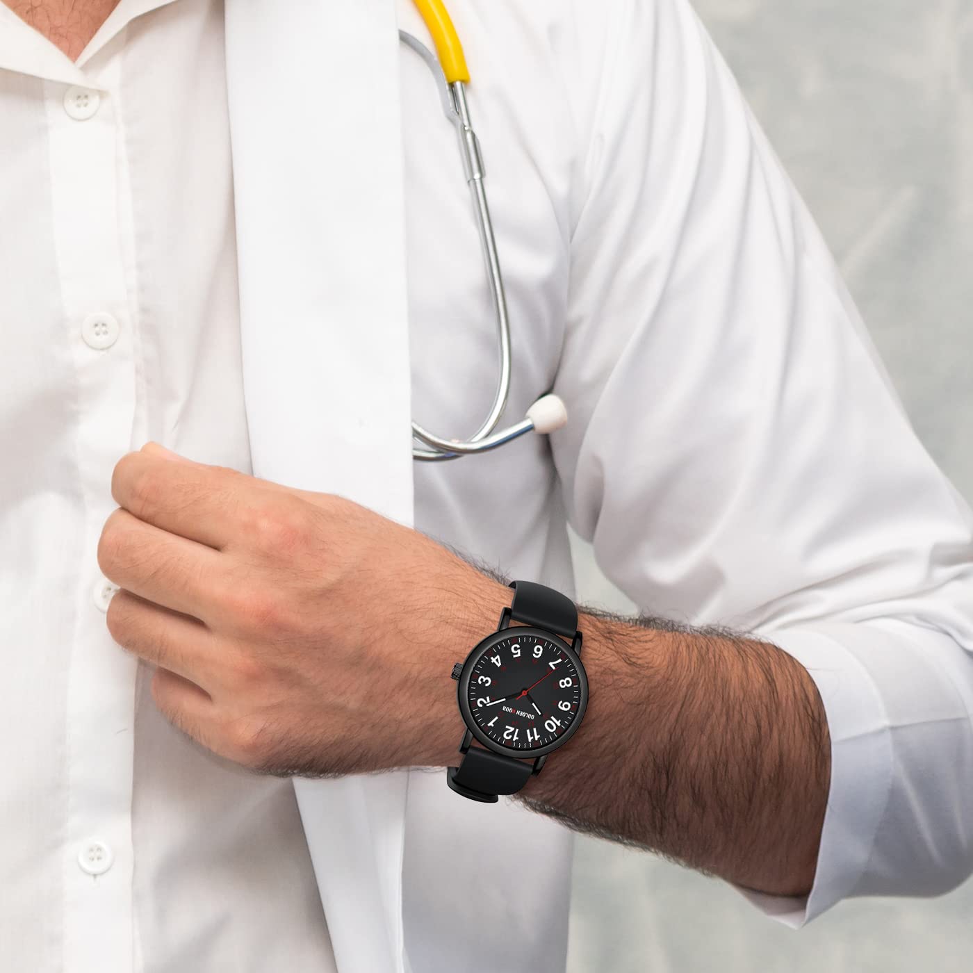 Foto 8 pulgar | Reloj De Enfermera Golden Hour Impermeable Para Uso Médico Unisex - Venta Internacional.