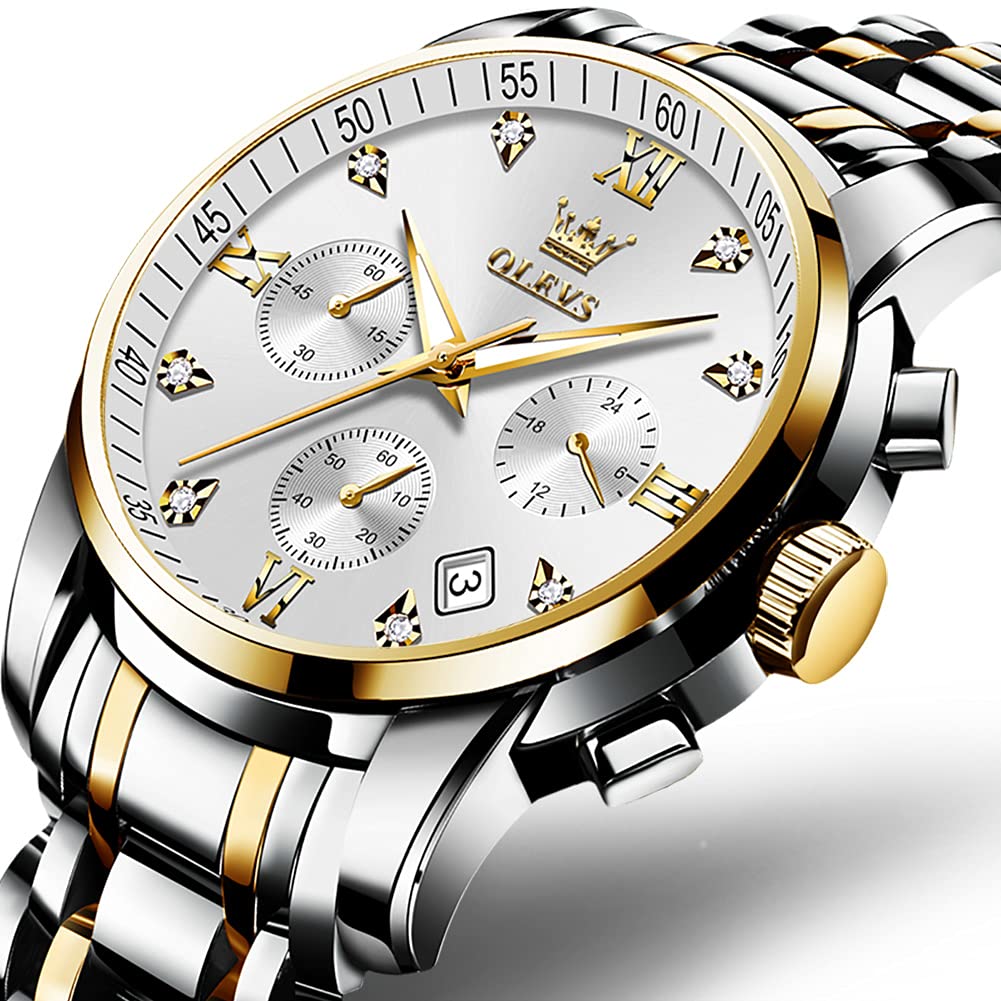 Foto 3 pulgar | Reloj De Pulsera Olevs Chronograph Multifunción Para Hombre A Prueba De Agua - Venta Internacional.