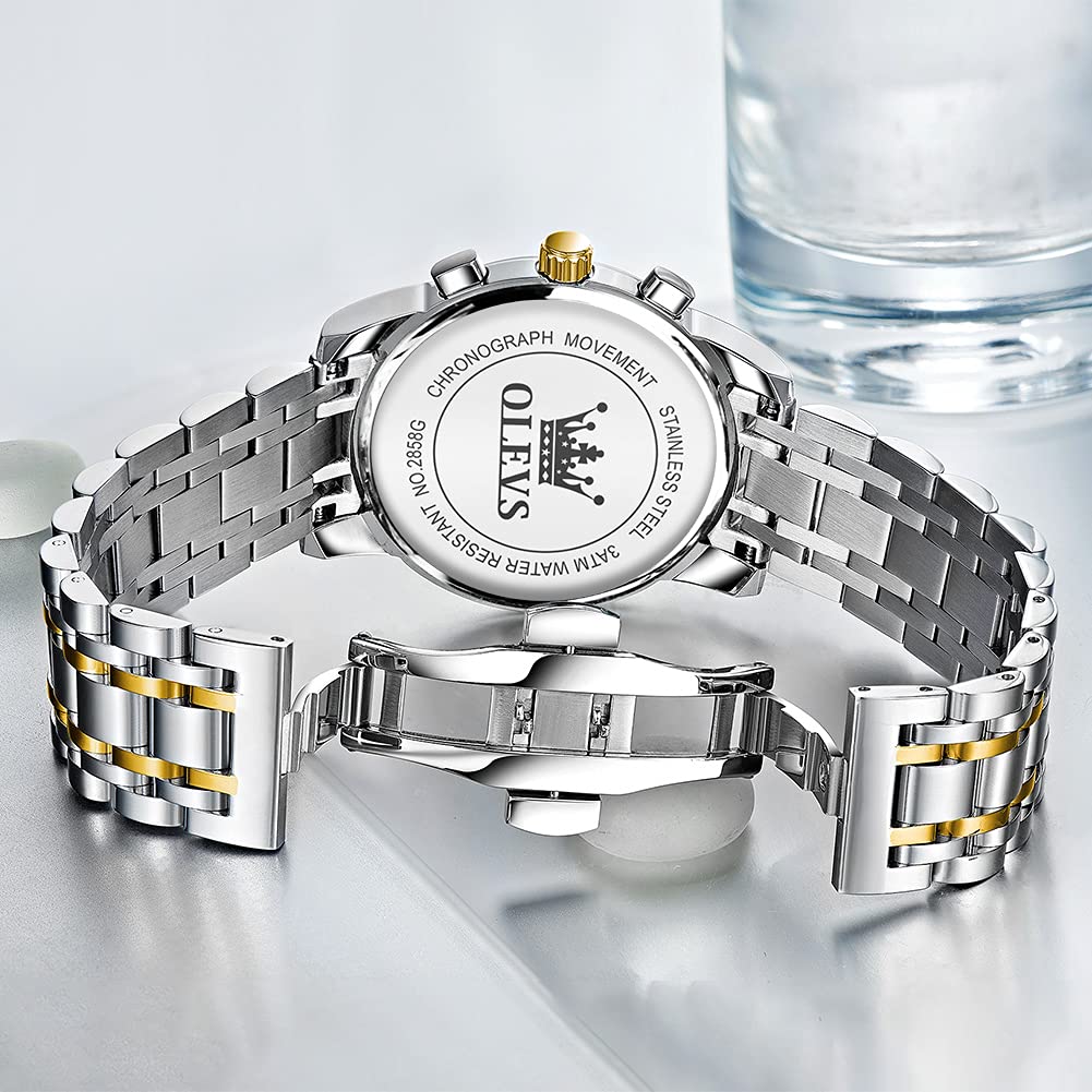Foto 7 pulgar | Reloj De Pulsera Olevs Chronograph Multifunción Para Hombre A Prueba De Agua - Venta Internacional.