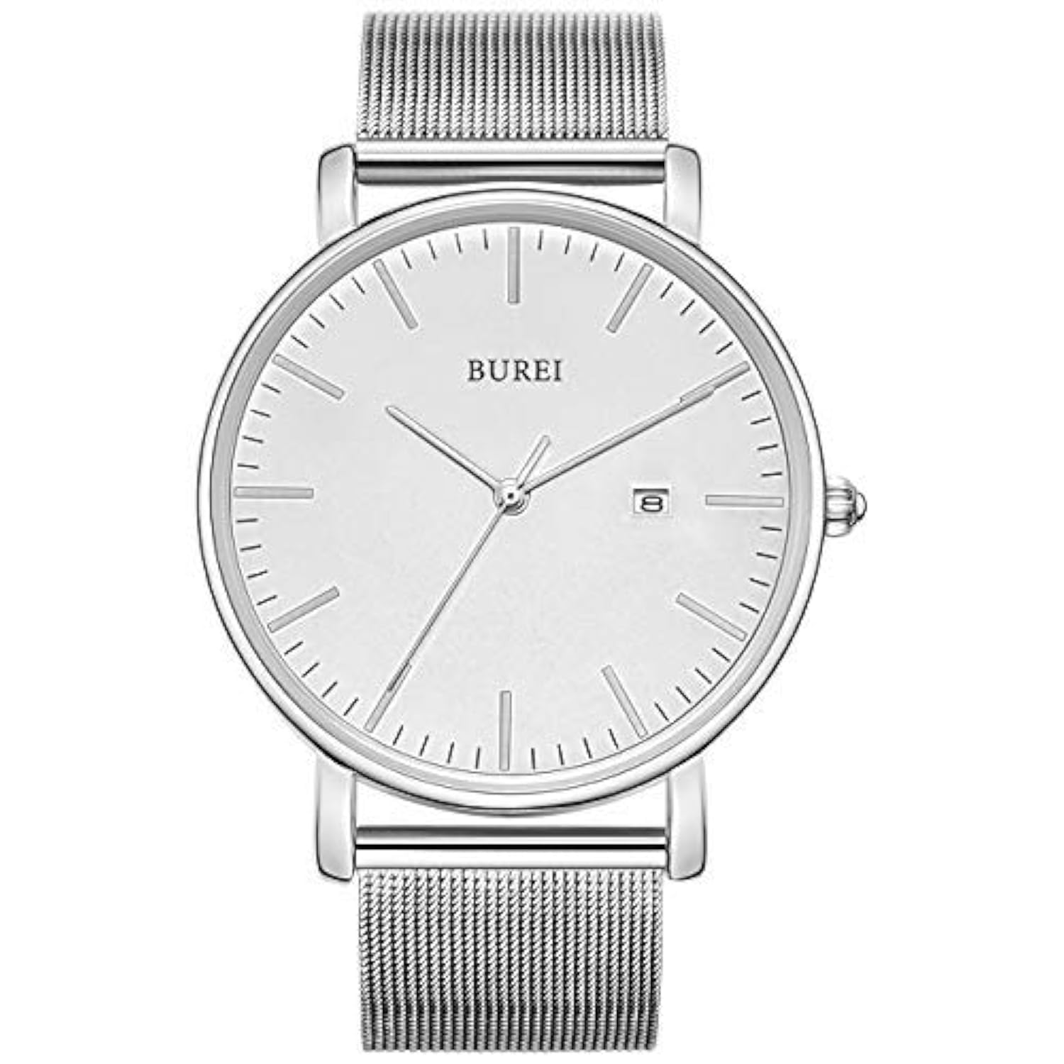 Reloj Burei Ultrafino Analógico De Cuarzo De Acero Inoxidable Para Hombre - Venta Internacional.