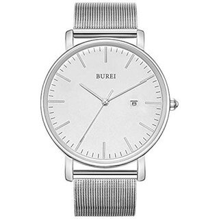 Foto 1 | Reloj Burei Ultrafino Analógico De Cuarzo De Acero Inoxidable Para Hombre - Venta Internacional.