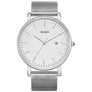 Foto 2 | Reloj Burei Ultrafino Analógico De Cuarzo De Acero Inoxidable Para Hombre - Venta Internacional.