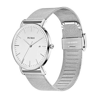 Foto 3 | Reloj Burei Ultrafino Analógico De Cuarzo De Acero Inoxidable Para Hombre - Venta Internacional.
