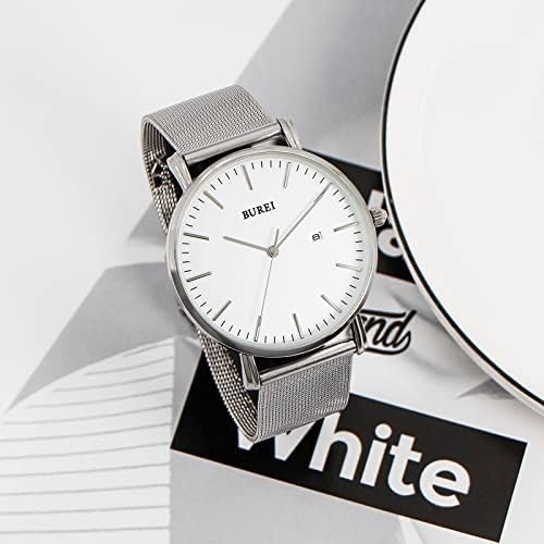 Foto 6 pulgar | Reloj Burei Ultrafino Analógico De Cuarzo De Acero Inoxidable Para Hombre - Venta Internacional.