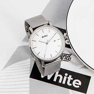 Foto 5 | Reloj Burei Ultrafino Analógico De Cuarzo De Acero Inoxidable Para Hombre - Venta Internacional.