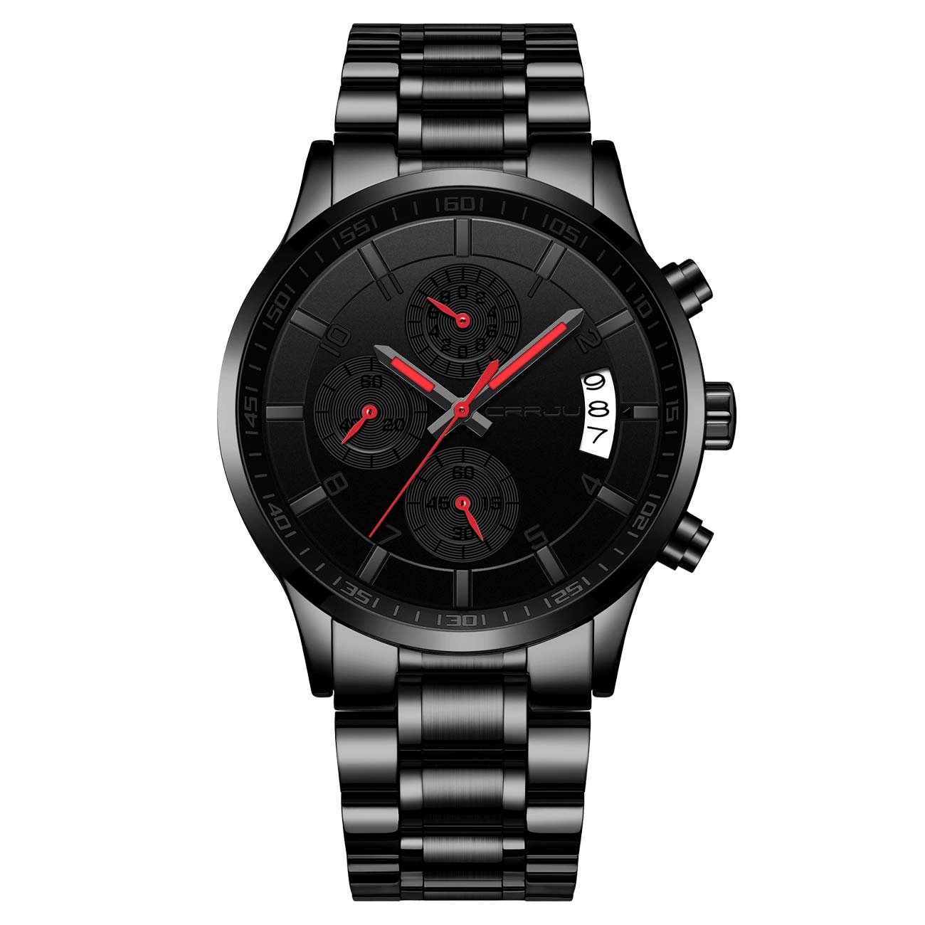 Reloj Crrju Fashion Business Auto Date Quartz Para Hombre - Venta Internacional.