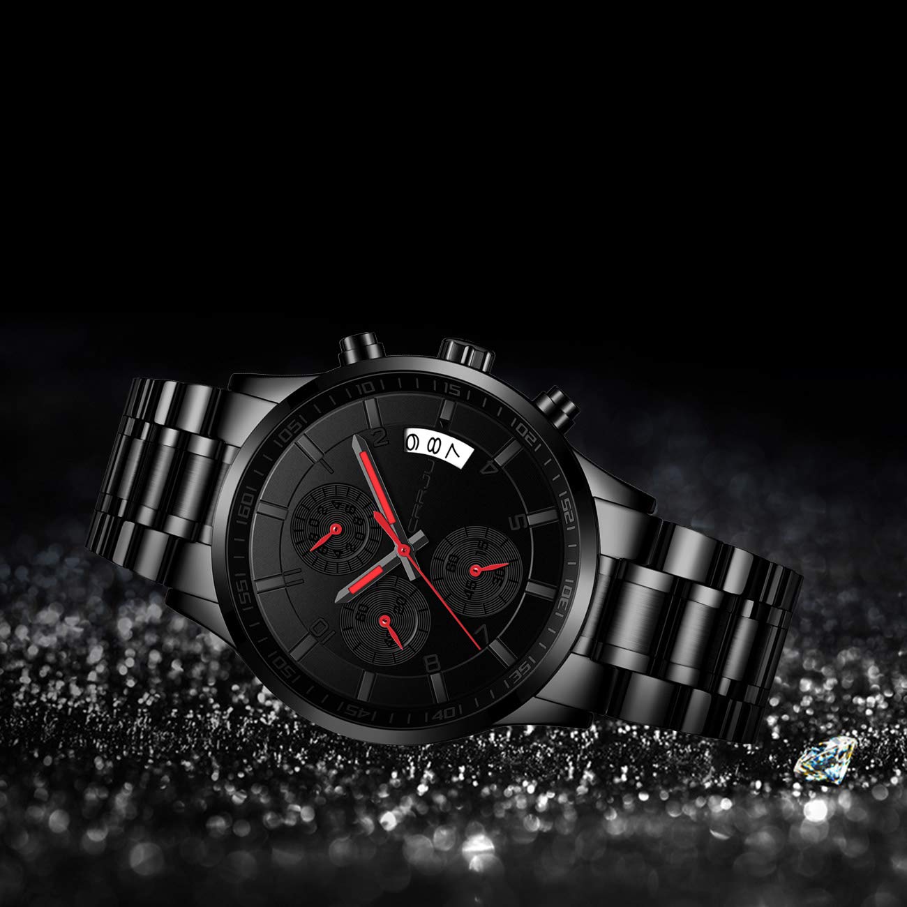Foto 4 pulgar | Reloj Crrju Fashion Business Auto Date Quartz Para Hombre - Venta Internacional.