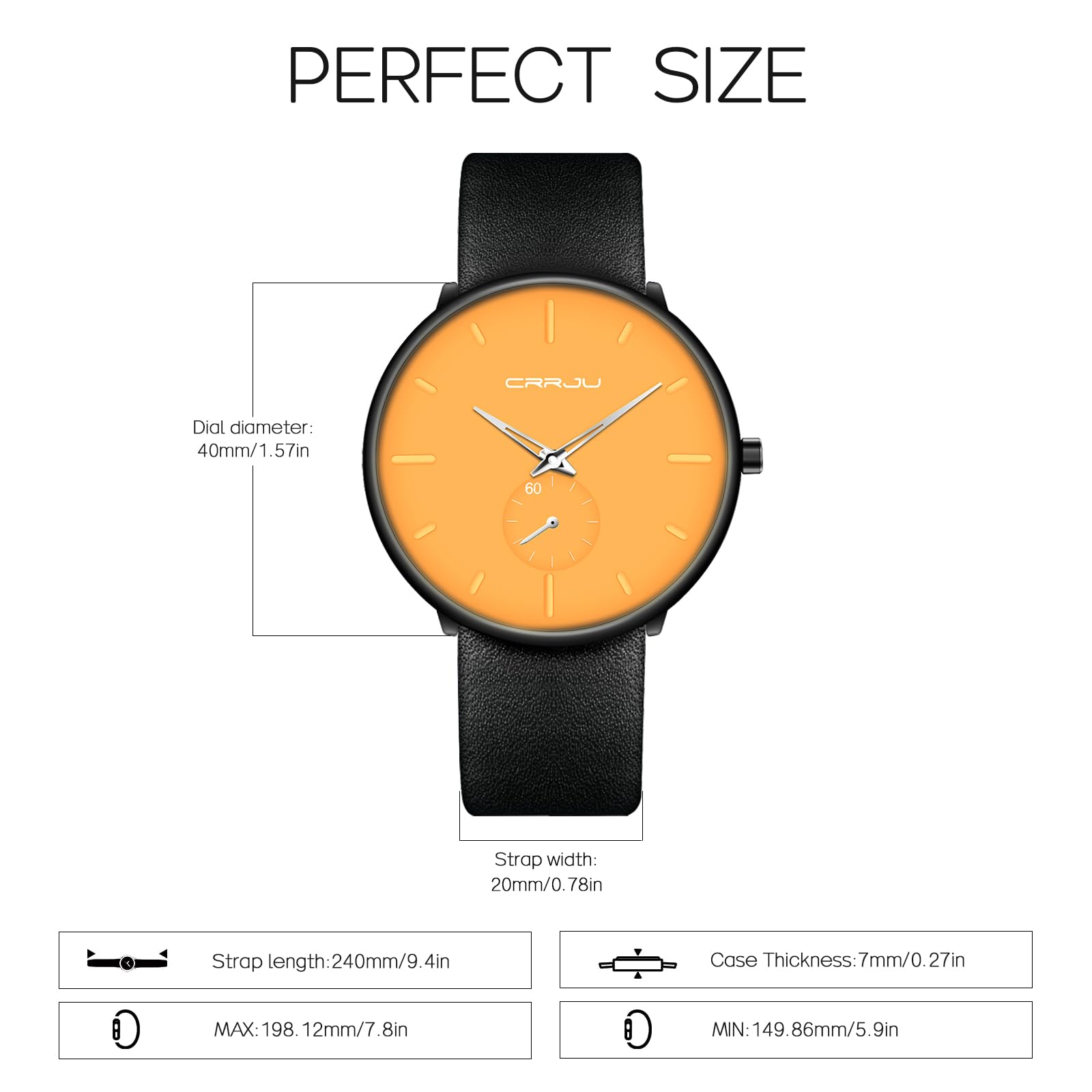 Foto 5 pulgar | Reloj Fizili, Ultradelgado Y Minimalista, Impermeable Para Hombre - Venta Internacional.