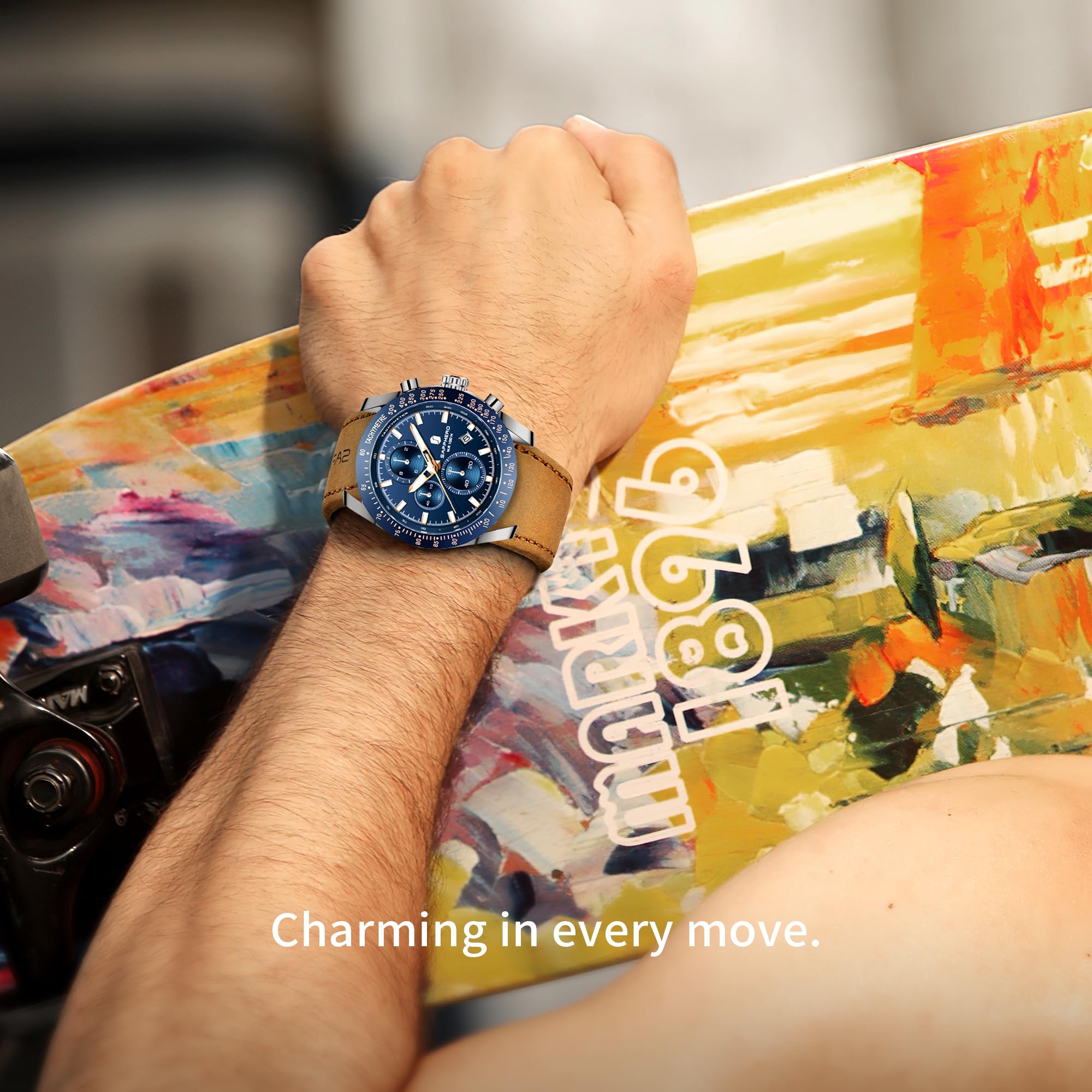 Foto 7 pulgar | Reloj By Benyar Montre Homme Chronograph 100 M Resistente Al Agua - Venta Internacional.