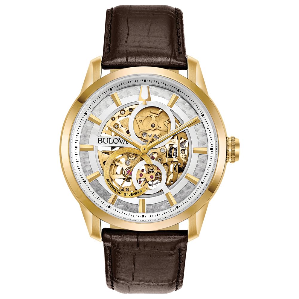 Reloj Bulova Classic Sutton Automatic Skeleton 43mm 97a138 - Venta Internacional.