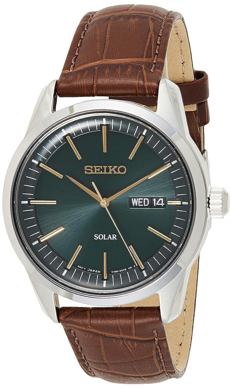 Reloj Seiko Sne529p1 Analógico Solar Para Hombre Con Correa De Piel - Venta Internacional.
