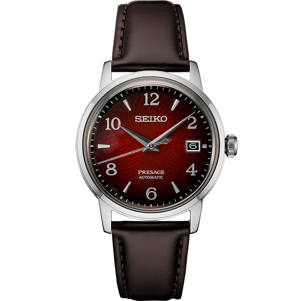 Reloj Seiko Presage Red Srpe41 Automático Para Hombre - Venta Internacional.