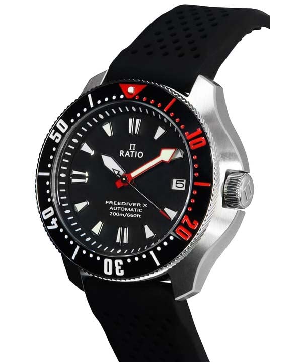 Foto 3 pulgar | Reloj De Buceo Ratio Freediver X Con Cristal De Zafiro, Resistente Al Agua, 200 M - Venta Internacional.