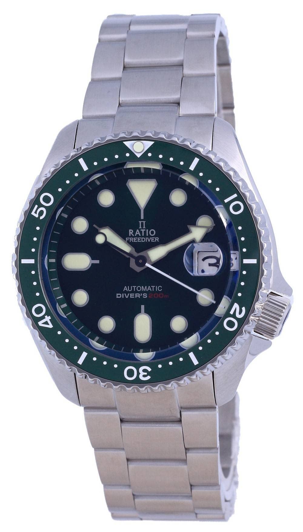 Reloj De Buceo Ratio Freediver Con Cristal De Zafiro Automático, 200 M - Venta Internacional.