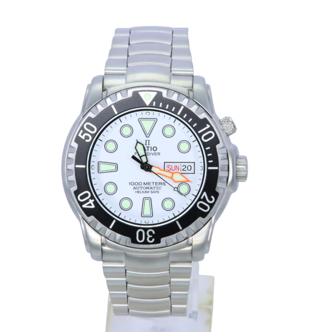 Reloj De Buceo Ratio Freediver Helium-safe 1000m Para Hombre, Color Blanco - Venta Internacional.