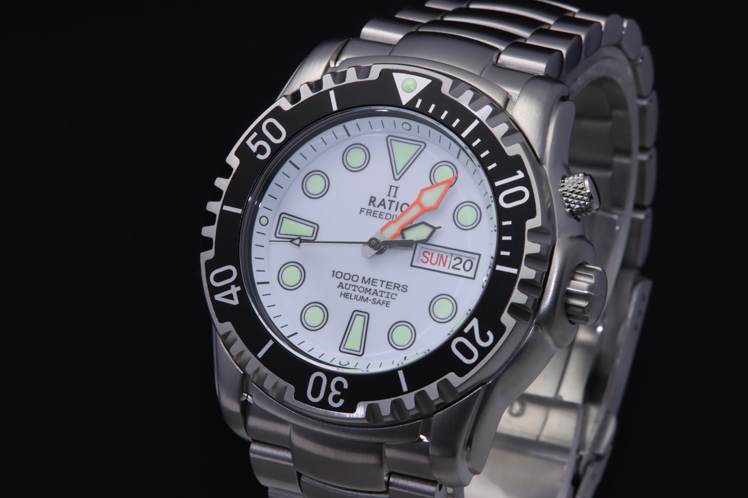Foto 3 pulgar | Reloj De Buceo Ratio Freediver Helium-safe 1000m Para Hombre, Color Blanco - Venta Internacional.