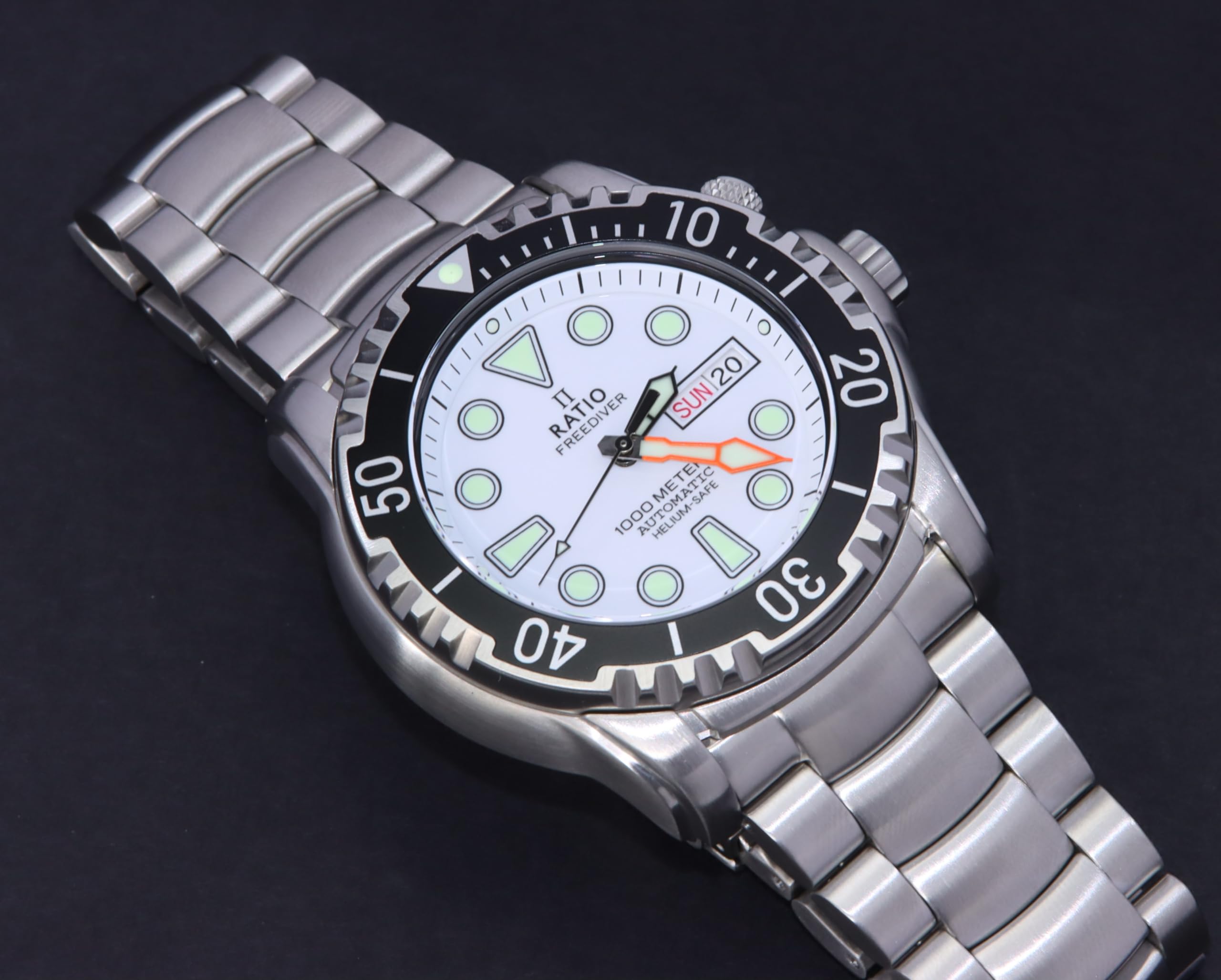 Foto 8 pulgar | Reloj De Buceo Ratio Freediver Helium-safe 1000m Para Hombre, Color Blanco - Venta Internacional.