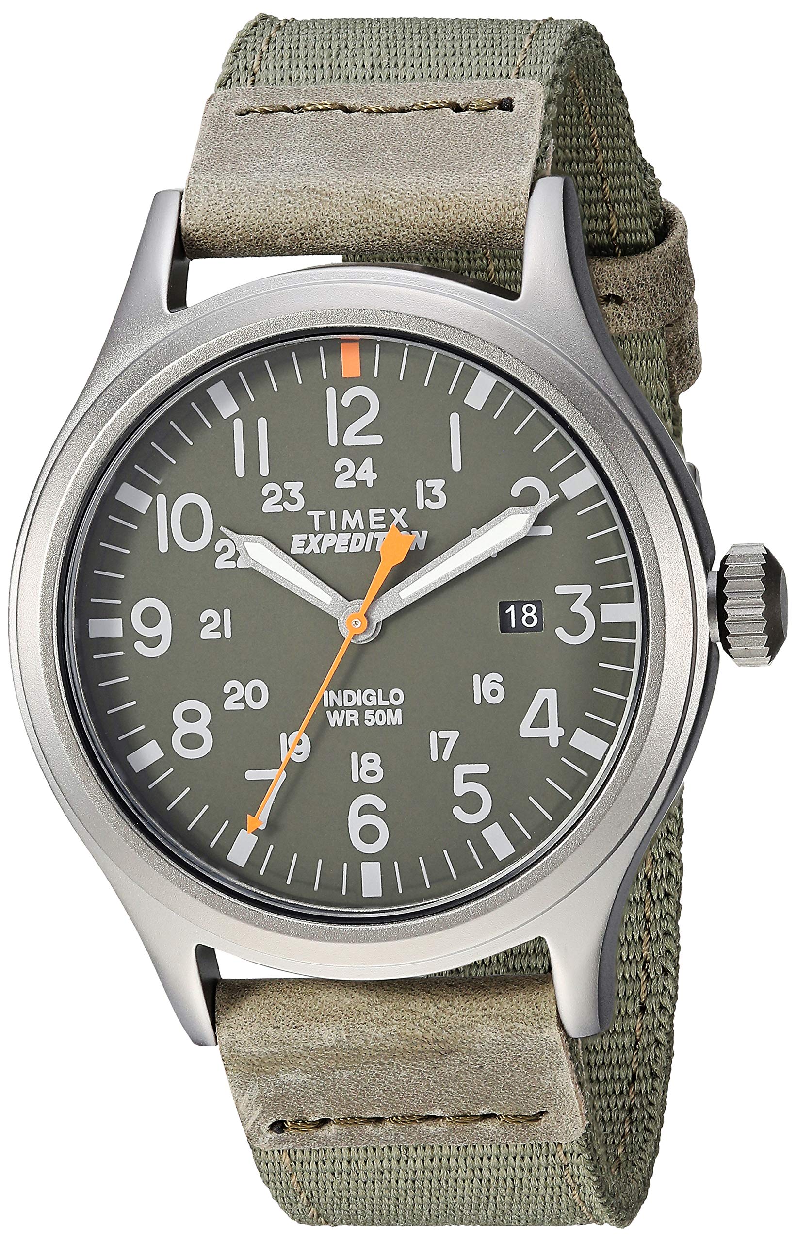 Reloj Timex Expedition Scout Para Hombre, Caja De 40 Mm, Color Gris Y Verde - Venta Internacional.