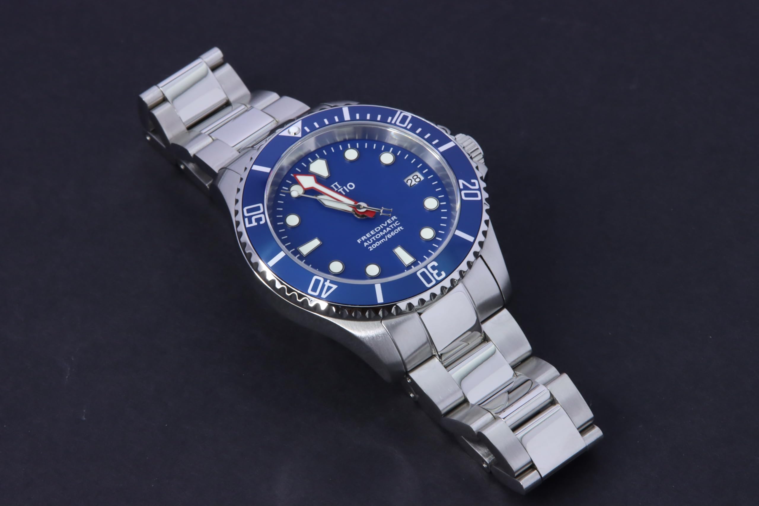 Foto 7 pulgar | Reloj Diver Ratio Freediver Con Cristal De Zafiro Resistente Al Agua Hasta 200 M - Venta Internacional.