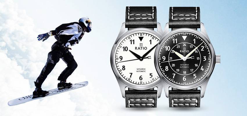 Foto 6 pulgar | Reloj Ratio Pilot Style Skysurfer Analog, 200 M, Resistente Al Agua - Venta Internacional.
