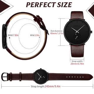 Foto 5 | Reloj Fizili, Ultradelgado Y Minimalista, Impermeable Para Hombre - Venta Internacional.