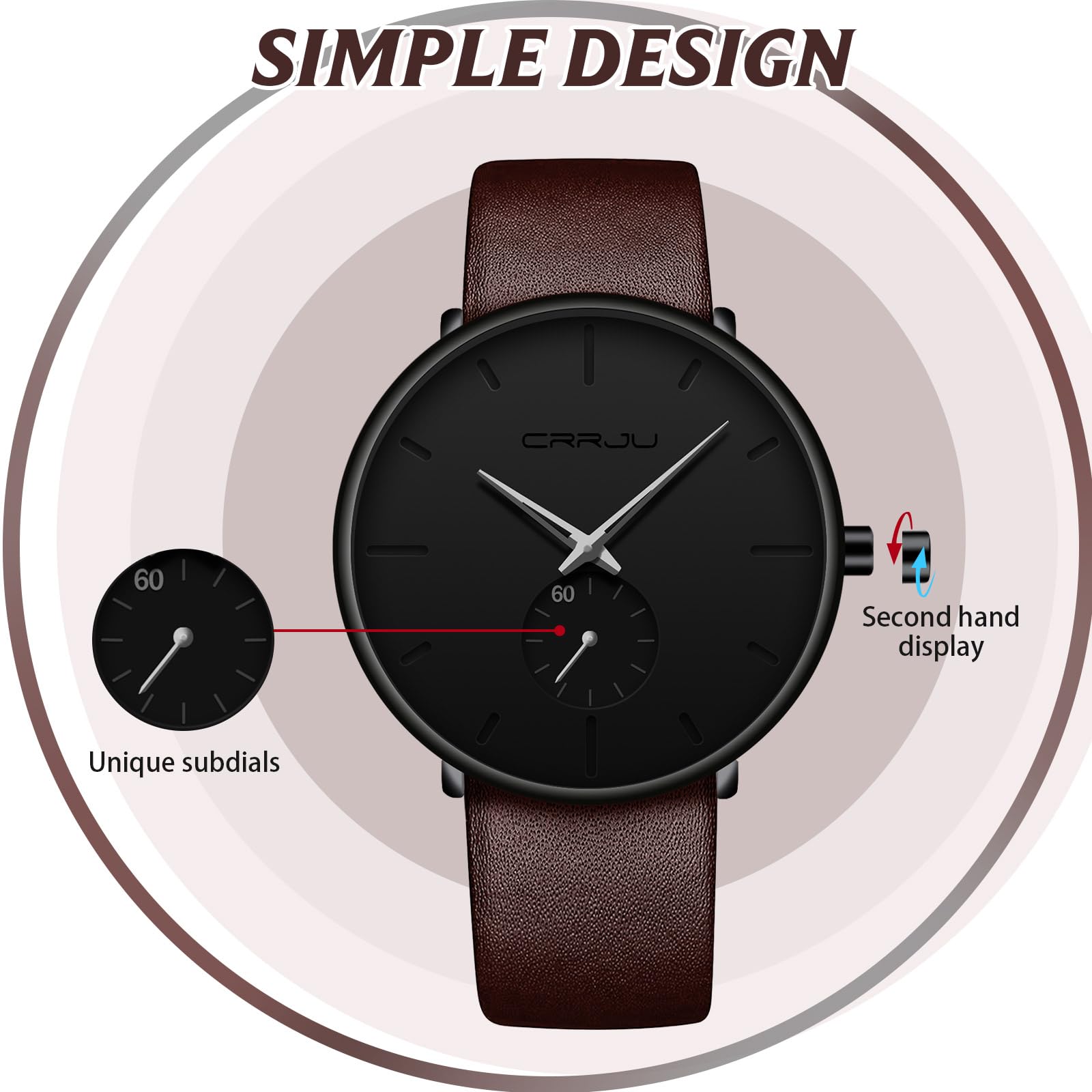 Foto 6 | Reloj Fizili, Ultradelgado Y Minimalista, Impermeable Para Hombre - Venta Internacional.