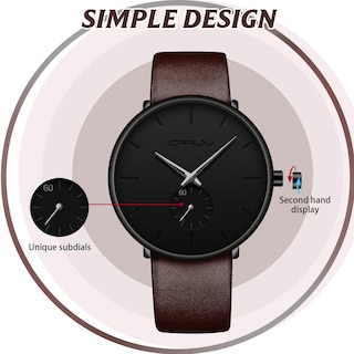Foto 6 | Reloj Fizili, Ultradelgado Y Minimalista, Impermeable Para Hombre - Venta Internacional.