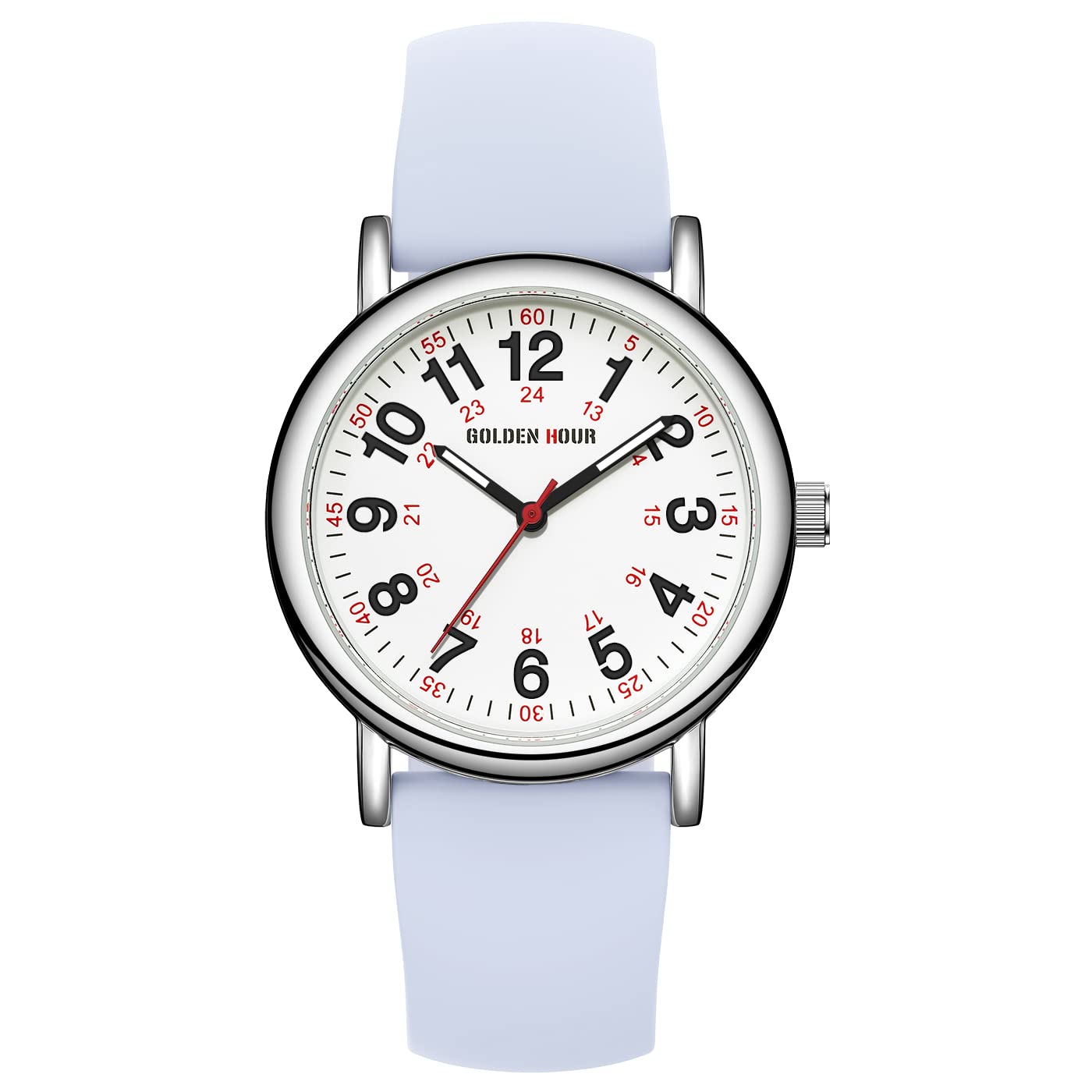 Foto 3 pulgar | Reloj De Enfermera Golden Hour Impermeable De 38 Mm Con Correa De Silicona - Venta Internacional.