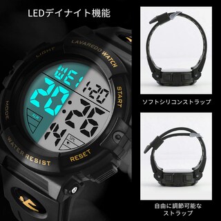 Foto 3 | Reloj L Lavaredo Digital Sports, Resistente Al Agua, 50 M, Para Hombre - Venta Internacional.