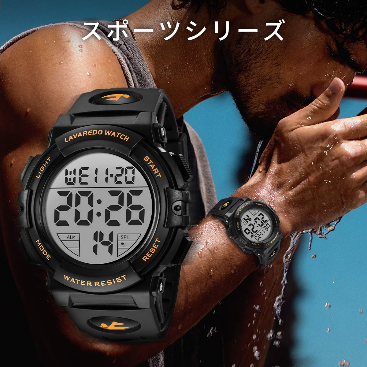 Foto 5 | Reloj L Lavaredo Digital Sports, Resistente Al Agua, 50 M, Para Hombre - Venta Internacional.