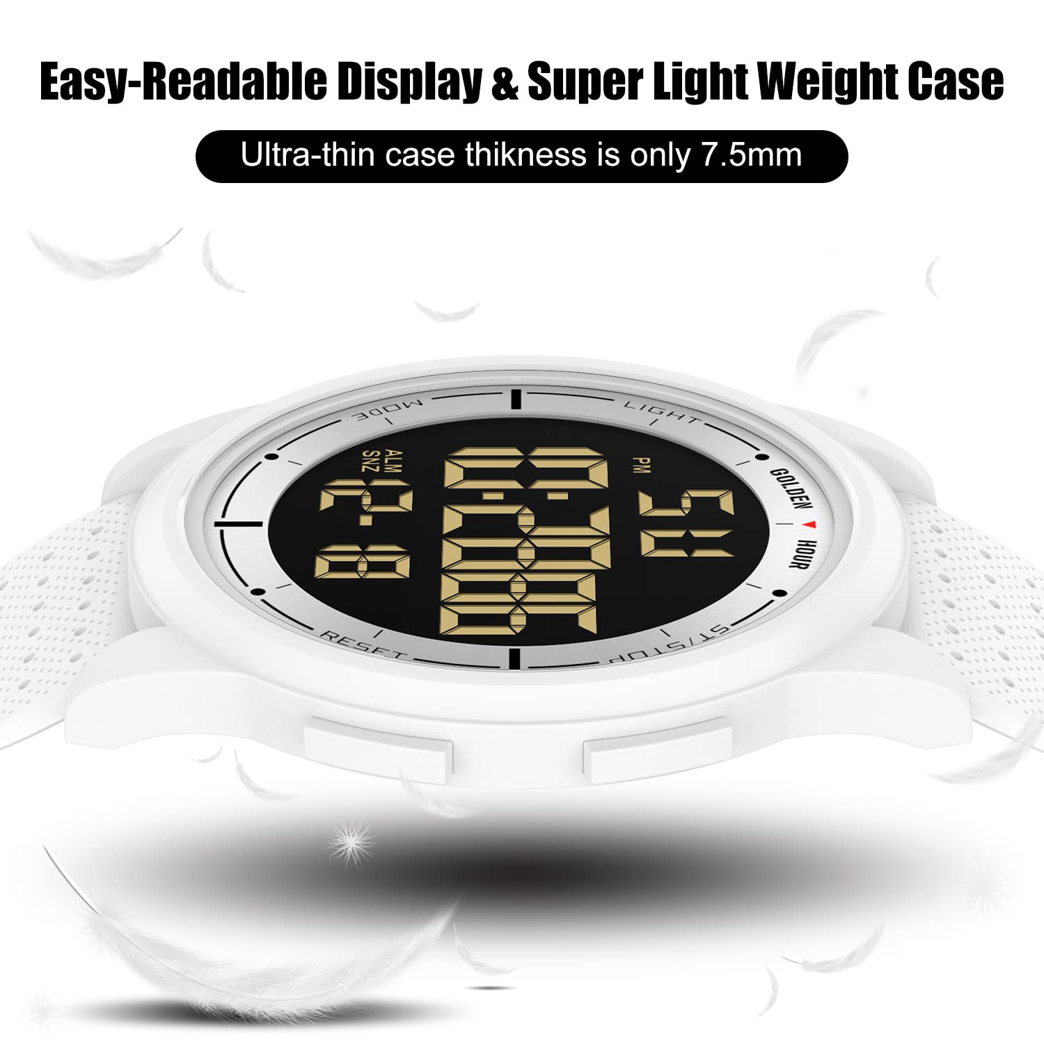 Foto 4 pulgar | Reloj Golden Hour, Ultrafino Y Minimalista, Resistente Al Agua Hasta 50 M - Venta Internacional.