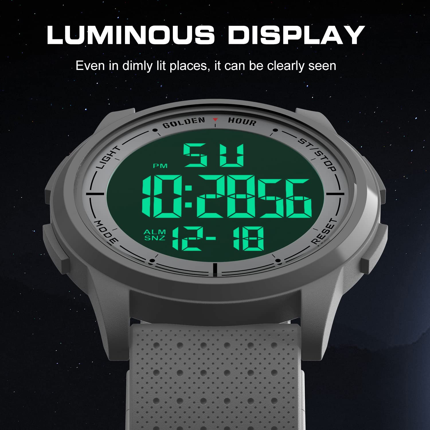 Foto 5 pulgar | Reloj Golden Hour, Ultrafino Y Minimalista, Resistente Al Agua Hasta 50 M - Venta Internacional.