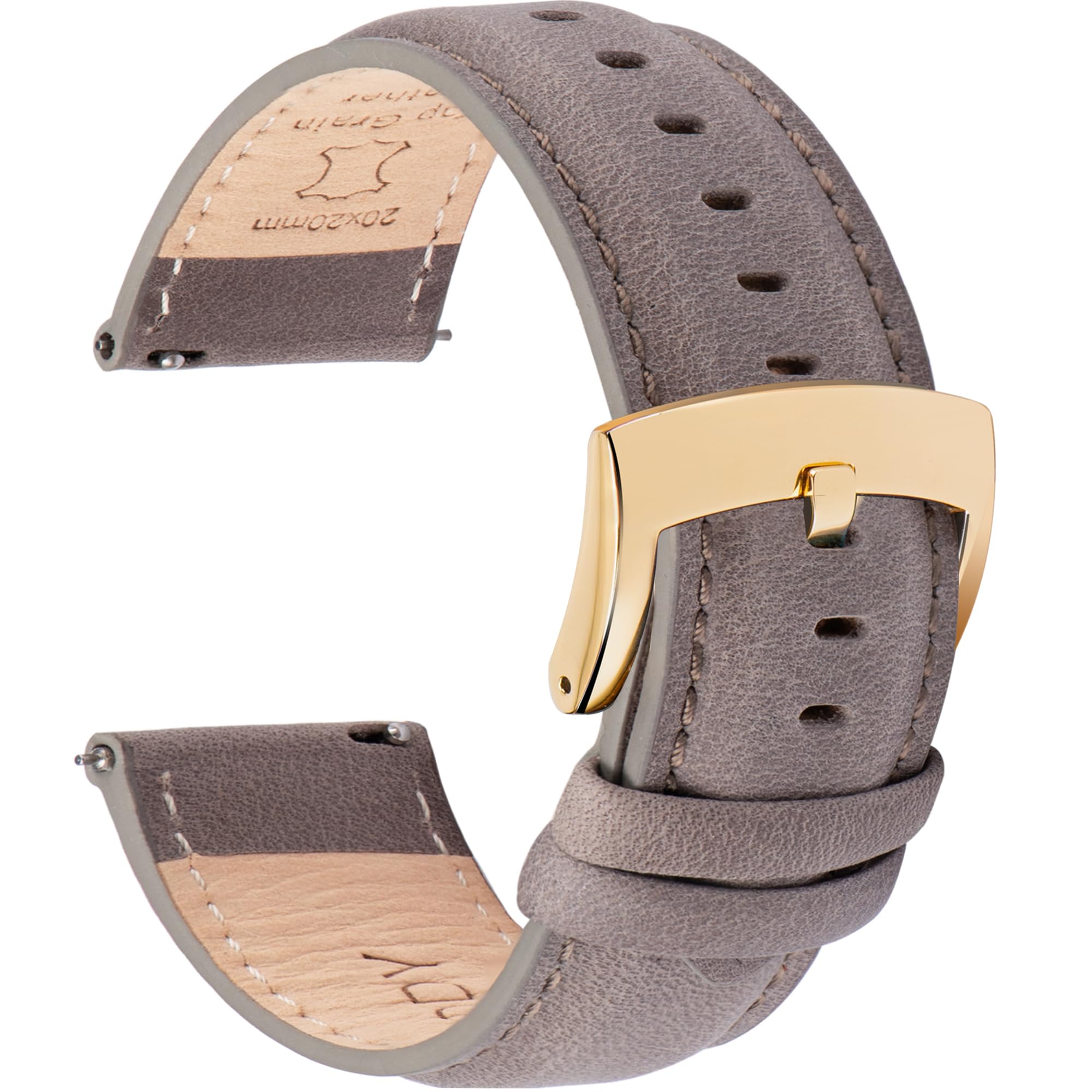 Foto 2 pulgar | Pulsera de Reloj Ottoody Leather Quick Release Top Grain 18-22 mm - Venta Internacional
