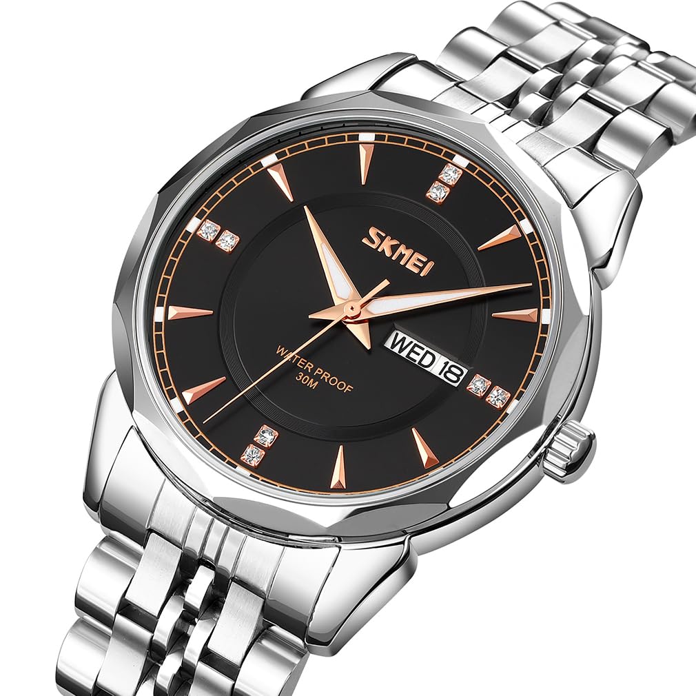 Foto 4 pulgar | Reloj Skmei Business Waterproof Luxury Para Hombre Plateado - Venta Internacional.